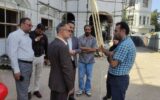 بازدید دکتر محمد حسین واثق کارگرنیا از روند بازسازی ساختمان تاریخی ساعت شهرداری رشت