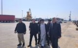 بازدید آیت‌الله اشکوری از مجتمع بندری کاسپین در منطقه آزاد انزلی