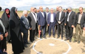 کلنگ احداث دو مدرسه ۱۲ کلاسه در مسکن مهر رشت به زمین زده شد؛