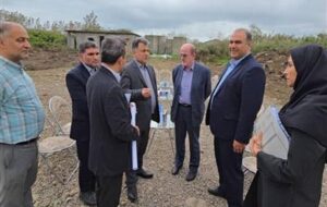 بازدید مسئولان ارشد استانی و شهرستانی از محل احداث تصفیه خانه بهداشتی فاضلاب شهر لنگرود