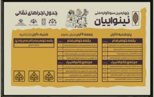 مرحله نهایی چهارمین سوگواره ملی نینواییان در رشت آغاز شد مرحله نهایی چهارمین سوگواره ملی نینواییان در رشت آغاز شد