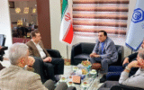 دیدار رئیس انجمن خیریه حمایت از بیماران دیابت کشور با مدیر درمان تأمین اجتماعی گیلان